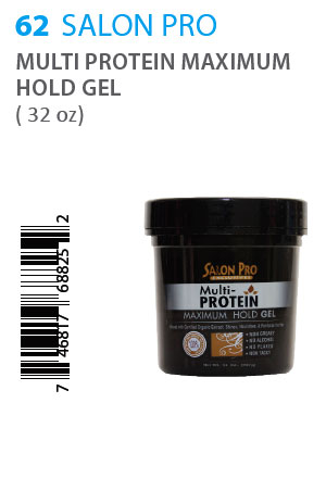 Salon Pro Multi Protein Maximum Hold Gel (32oz)#62
