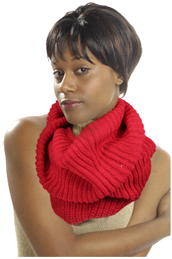 Scarf #2763-1 Red (Thin) - pc