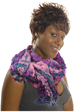 Scarf #2767 Mix tone (Blue/Pink tone) - pc