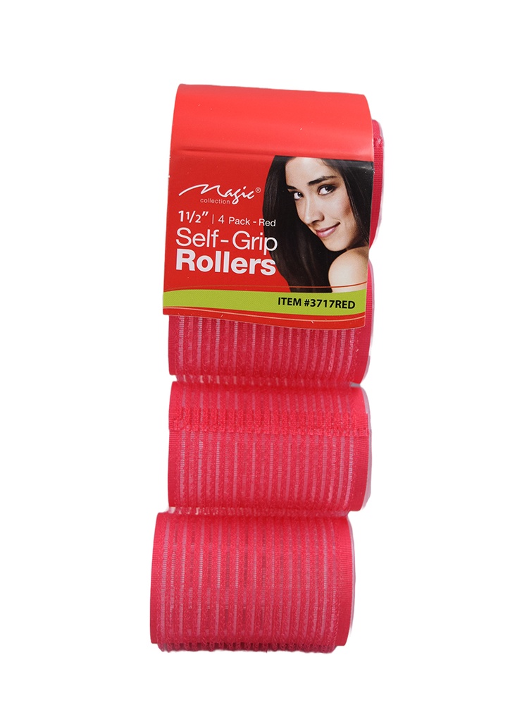 Magic Self Gripping Rollers #3717RED (1 1/2") -pc