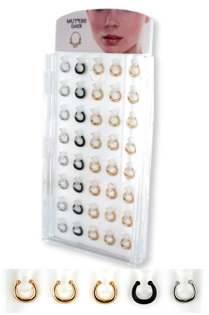 Septum Ring Ring Nose Display [40pc/ds] Plain SR2-P- ds