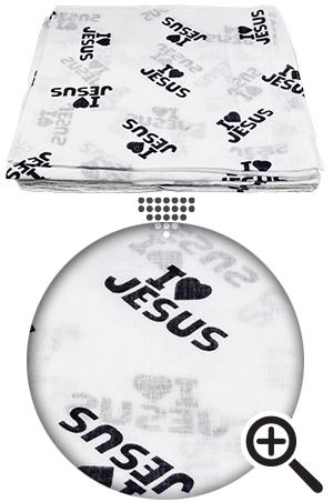 Bandanna I.L.Jesus #99974 White -dz