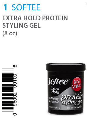 Softee Extra Hold Protein Styling Gel (8oz)#1