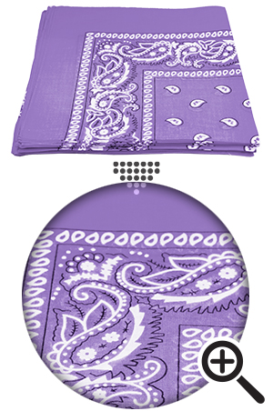 Bandanna 100% Cotton Paisley #99982(=91882) Lavender -dz