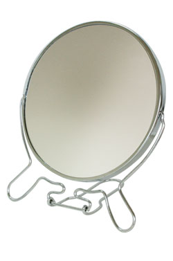 Stand Two-Side Round Mirror 6" #AC-176B (=41140)