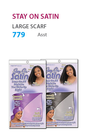 Stay on Satin Large Scarf [Asst] #779 -dz