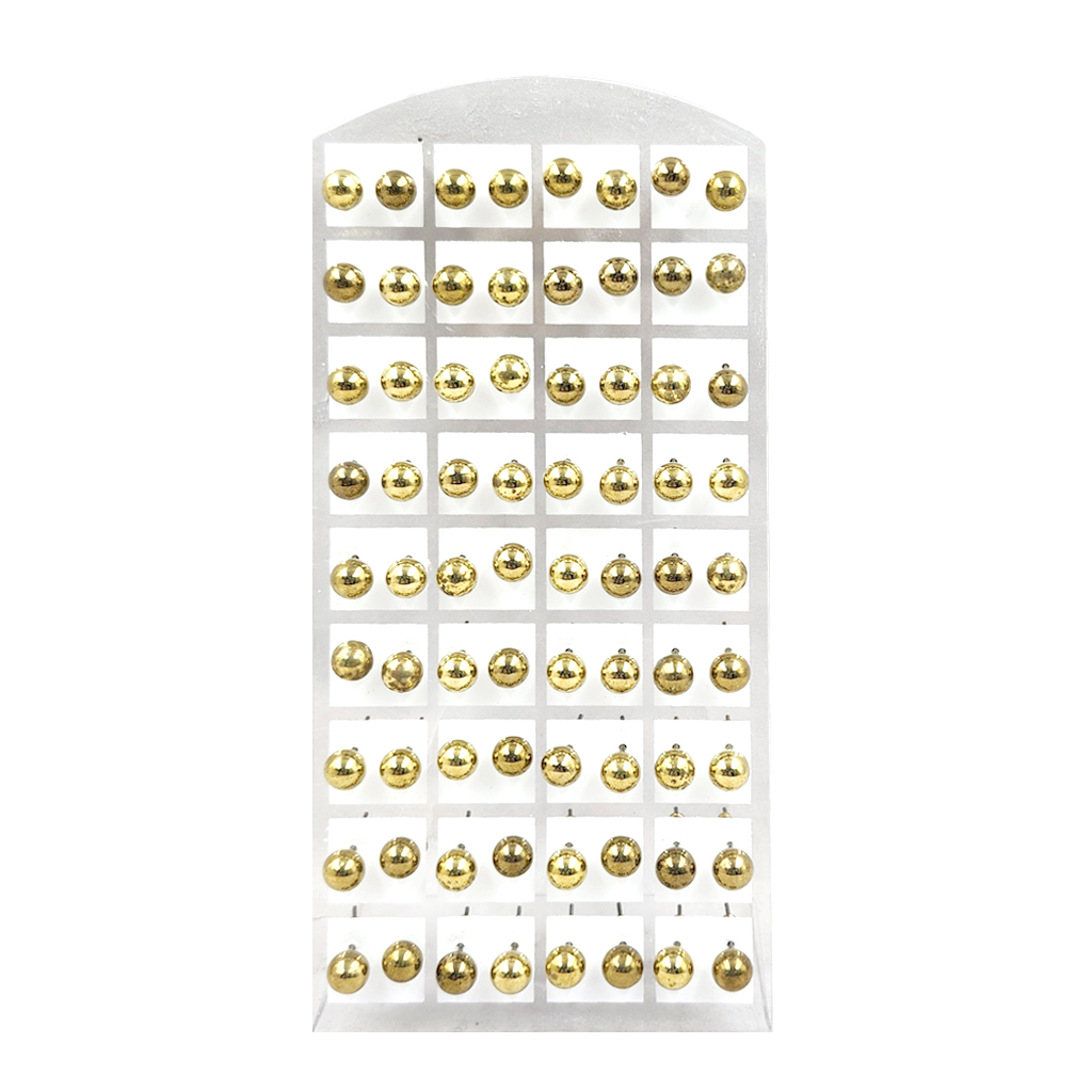 Magic Gold Stone Earring #2457 Gold Sphere (S)