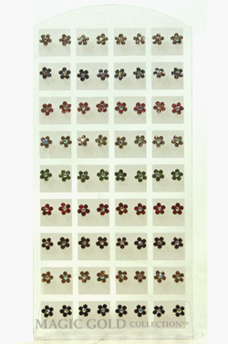 Stone Earring (Flower1 Mix - Large) #1556Mix