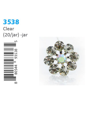 Stone Hair Pin (20/jar) #3538 - jar