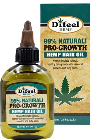 Difeel 99% Natural Hair oil Hemp-ProGro(2.5oz)#76