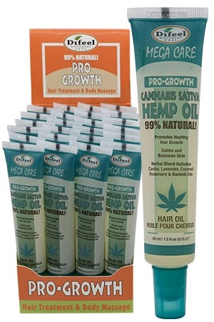 Difeel Mega Tube Hair Oil (1.5oz/24pc/ds)-Cannabis HEMP #71A