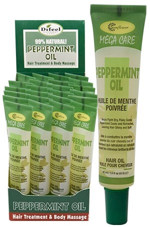 Difeel Mega Tube Hair Oil (1.5oz/24pc/ds)-Peppermint#70