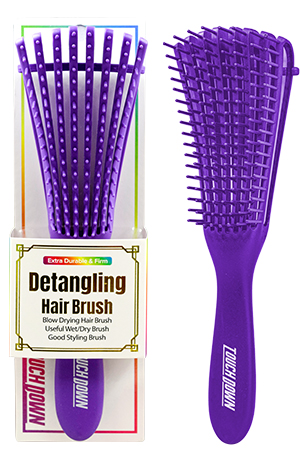 Touch Down Detangling Hair Brush (Purple)#TDB001-Pcs