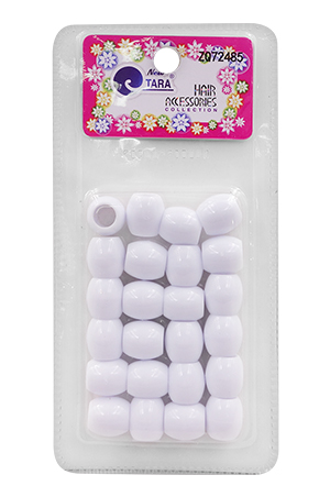 Tara Barrel Bead #72485 [White] [16M/24/pk] -pc