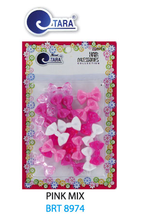 Tara Barrette [Ribbon Pink Mix] #BRT8974 -pc