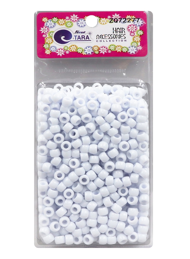 Tara Bead (S) #72277 White [Large Pack] -pc