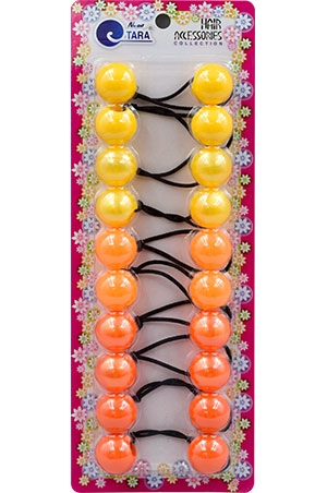 Tara Bubble Round #9259 Yellow Orange Tone (18mm) [10/pk] -pc
