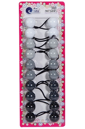 Tara Bubble Round #9385 Gray Tone (18mm) [10/pk] -pc