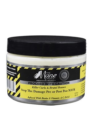 The Mane Choice Proceed with Caution Mask (12oz) #67