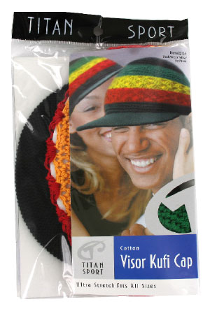 Titan Cotton Visor Kufi Cap #22107 (African) -pc