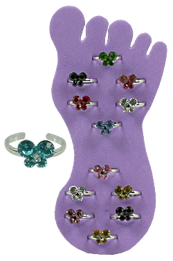 Toe Ring (12 rings) #2677 Butterfly