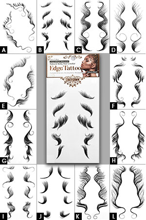 Touch Down Natural Baby Hair Creator Edge Tattoo#TBE001-12-dz