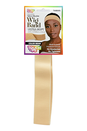 Touch Up Buckle Wig Band Ultra Soft-#TWB005 Beige 12PK