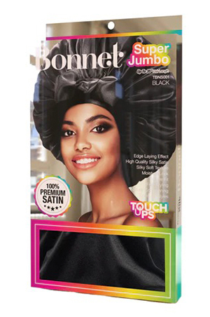Touch Ups Bonnet Super Jumbo 35 IN- Black#TBNS001