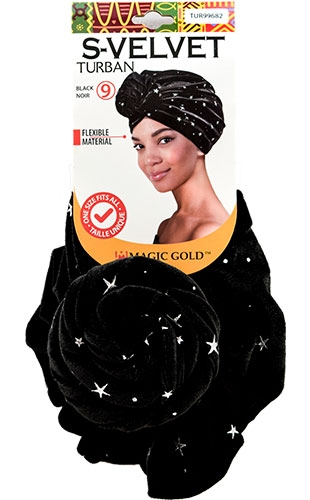 Turban S-Velvet TUG9682 BLA #9-dz