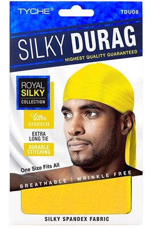 Tyche Silky Durag-Gold(6pc/pk) #TDU08-pk