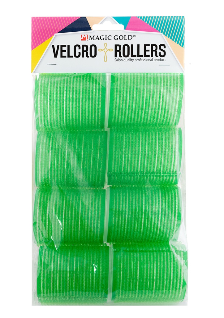 Magic Gold Velcro Rollers #MGC-VTR-01 (Green/48mm/8pc) -pk