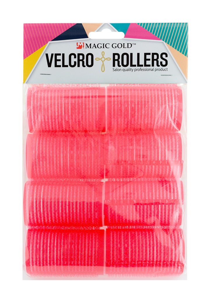 Magic Gold Velcro Rollers #MGC-VTR-04 (Red/36mm/8pc) -pk
