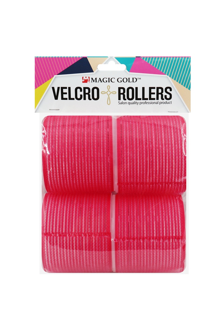 Magic Gold Velcro Rollers #MGC-VTR-18 (Red/70mm/4pc) -pk