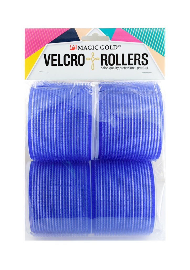 Magic Gold Velcro Rollers #MGC-VTR-19 (Blue/75mm/4pc) -pk