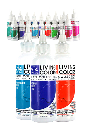 Via Living Hair Color 4oz #68 -Green Envy #112