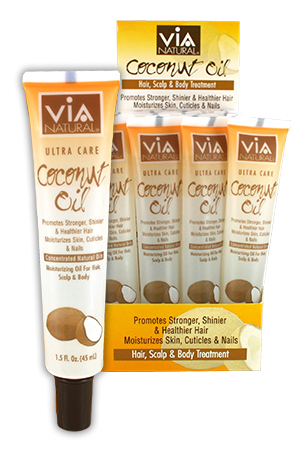 Via Natural Coconut Oil Tube 1.5oz [24pc/ds] #70