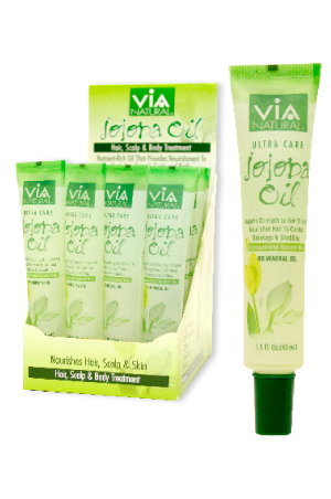 Via Natural Jojoba Oil Tube (1.5oz/24pc/ds) #58