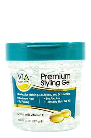 Via Natural Premium Styling Gel-Crystal with Vita E (20 oz) #84