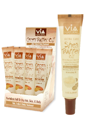 Via Natural Shea Butter Oil Tube (1.5oz/24pc/ds) #57