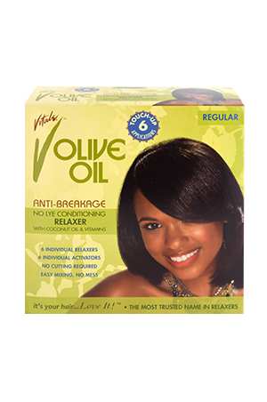 Vitale Olive Oil No Lye Relaxer kit [6touchups]-Reg #50