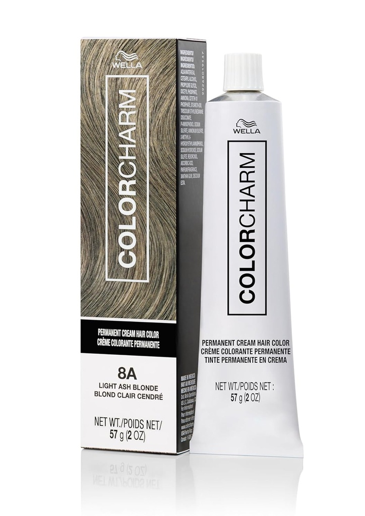Wella Color Charm Crème Hair Color #8A (Light Ash Blonde) -pc