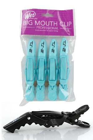 Wet Big Mouth Clip #SS405-Bu (4/pk, Bombshll Blue) -pc