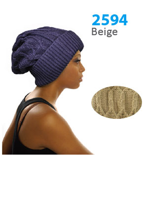 Winter Hat #2594 Beige - pc