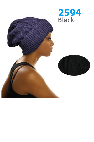 Winter Hat #2594BK - pc [Black]