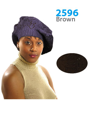 Winter Hat #2596 Brown - pc