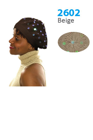 Winter Hat #2602 Beige - pc