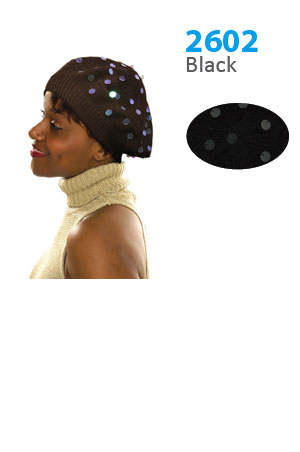 Winter Hat #2602BK - pc [Black]