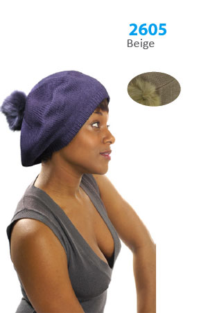 Winter Hat #2605 Beige - pc