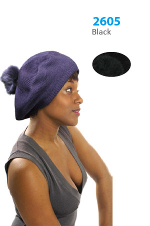 Winter Hat #2605BK - pc [Black]