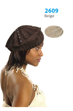 Winter Hat #2609 Beige - pc